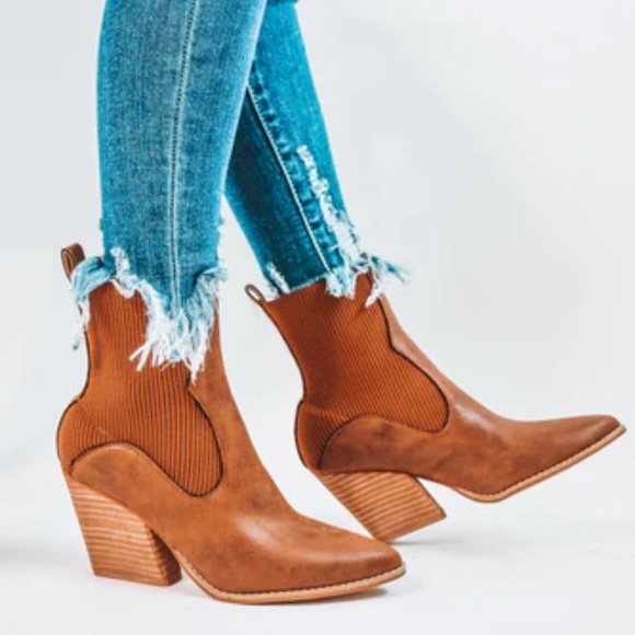 Jocelyn Brown Heeled Booties - Picture 13 of 16
